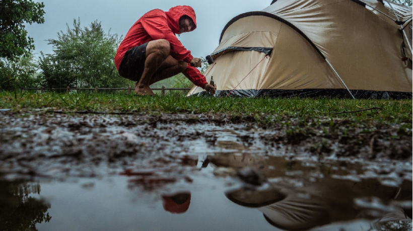 How to stay dry and happy when camping in the rain